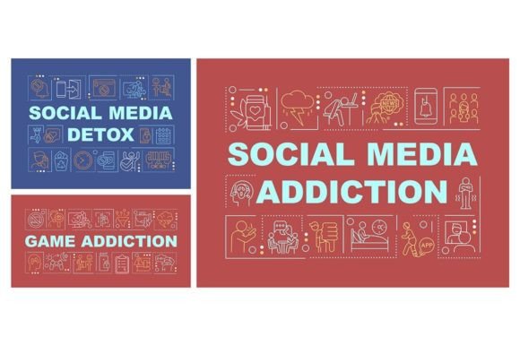 Addictions Word Concepts Banner Set Graphics and Graphic Templates Review