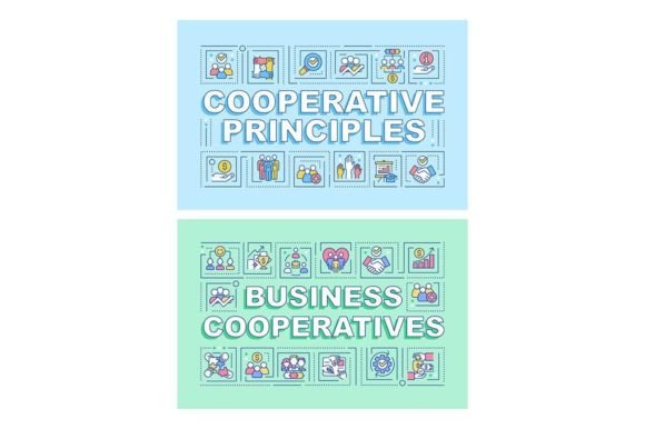 Business Cooperatives Svg Word Banners Graphics