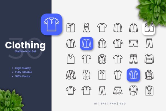 Clothing Icons Graphics Review for Digital Sellers