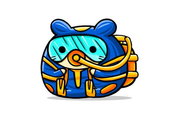 Cute Hamster Diver Cartoon Vector Graphics and Illustrations Review