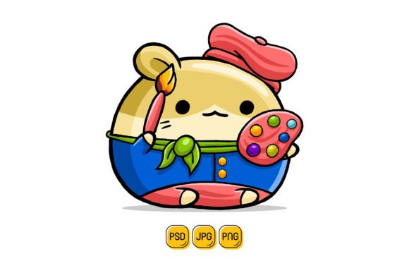 Cute Hamster Engineer Cartoon Vector Graphics and Illustrations Review