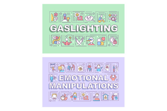 Emotional Manipulations Word Banner Set Graphics & Graphic Templates Review