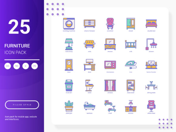 Furniture Icon Pack Graphics and Icons Review