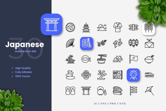 Japanese Icons Graphics Review for Crafters