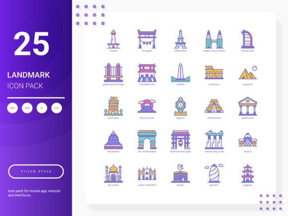 Landmark Icon Pack Review: Graphics and Icons for Brand Design