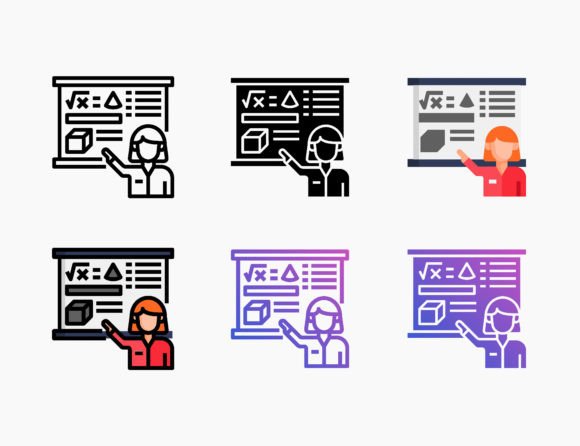 Lecture Education Icon Review for Embroidery Projects
