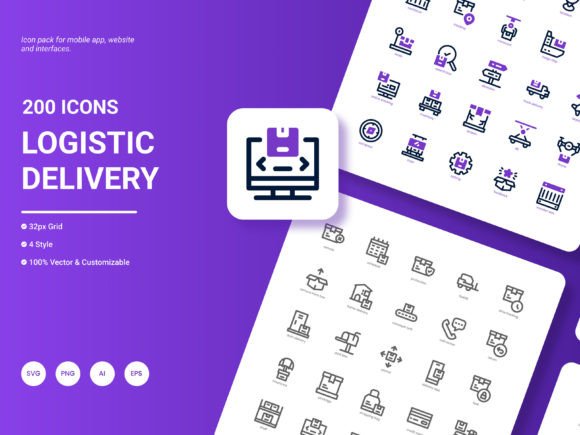 Logistic Delivery Icon Pack: Essential Graphics and Icons for Publishers
