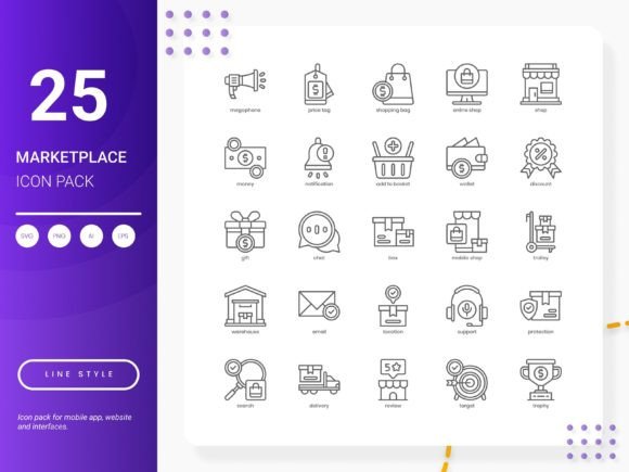 Marketplace Icon Pack Review: Essential Graphics for Icons