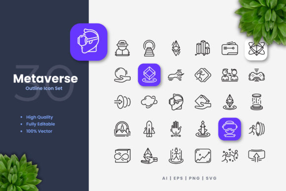 Metaverse Icons Graphics Review