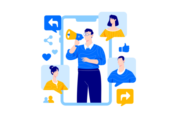 Refer a Friend Vector Illustration Graphics Review