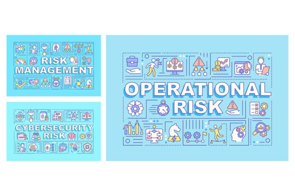 Risk Management Word Concepts Banner Set Graphics