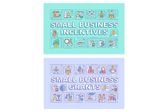 Small Business Incentives Word Banners Graphics