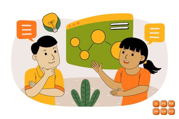 Teamwork Vector Illustration 07 Graphics and Illustrations Review