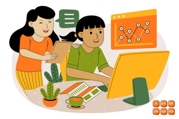 Teamwork Vector Illustration 12: Graphics and Illustrations for Local Brands