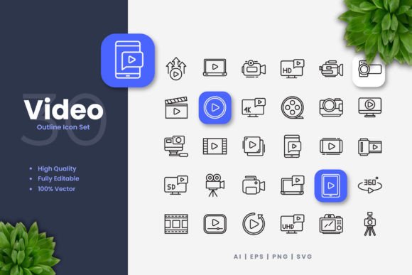 Video Icons Graphics Review for Crafters