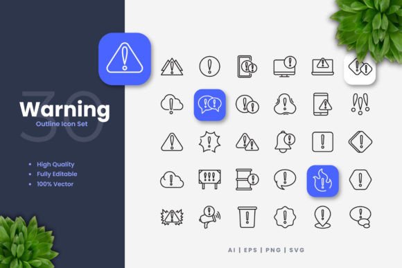 Warning Icons Graphics Review